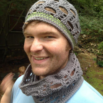 "Diagonal Chevron" Slouch