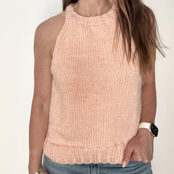 Chunky Knit Halterneck Tank