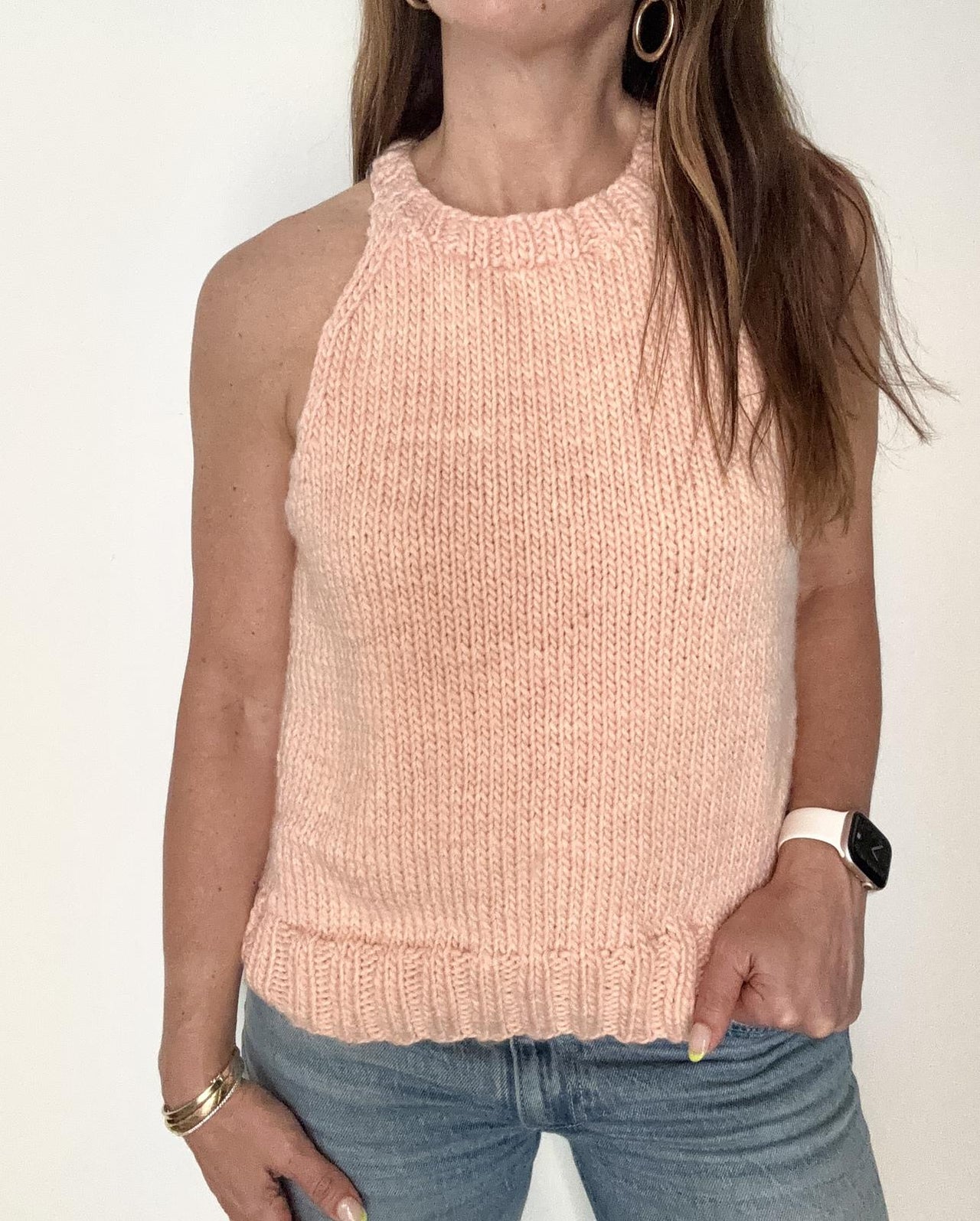 Chunky Knit Halterneck Tank
