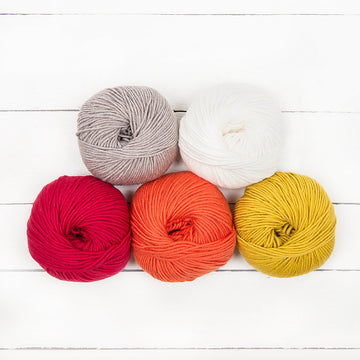 MillaMia Naturally Soft Aran 5 Ball Colour Pack