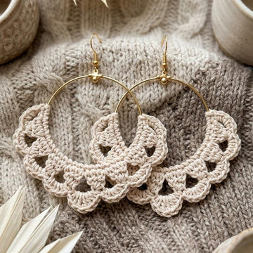136. Modern Lace Crochet Earrings Pattern