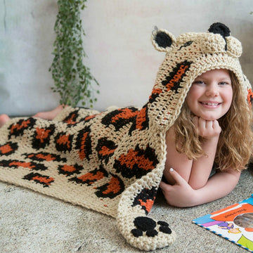 Hooded Leopard Blanket
