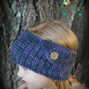 Buttons Not Bows Ear Warmer