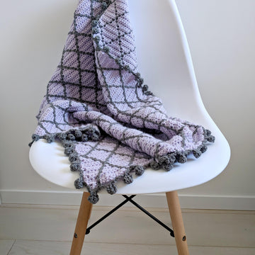 Half Double Diamond Blanket