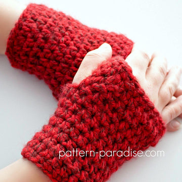Simple Scarf & Fingerless Gloves Set