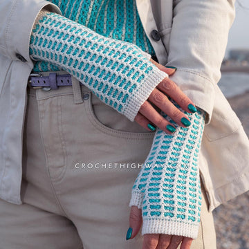 Kaleidoscope Fingerless Mittens