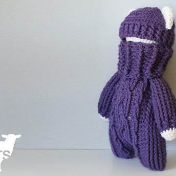 Crochet Cable Teddy Bear Stuffie (2015027)