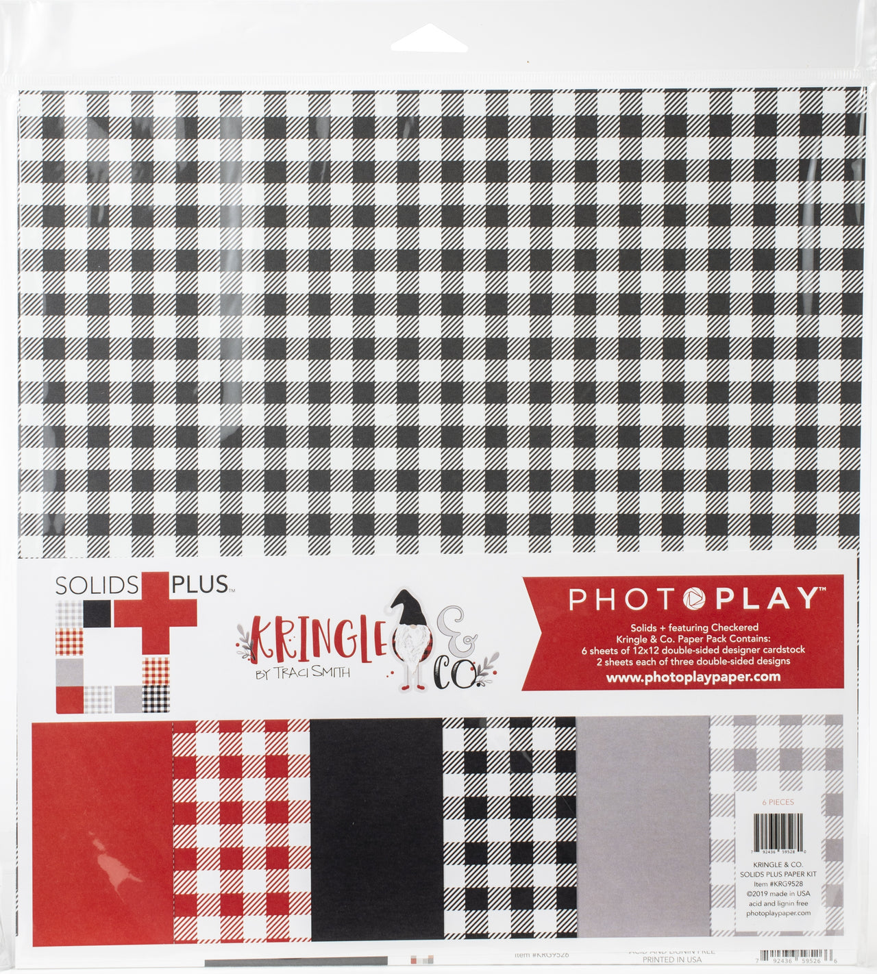 Photoplay Paper PhotoPlay Collection Pack 12"X12" - Kringle & Co, 6 Designs/2 Each +