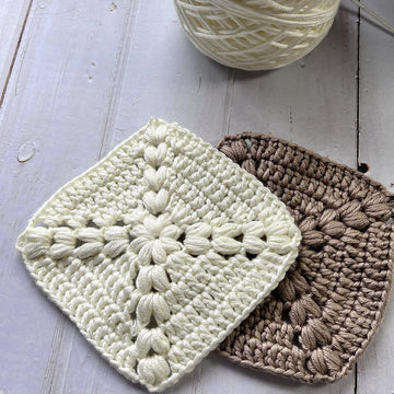 Puff stitch Granny Square