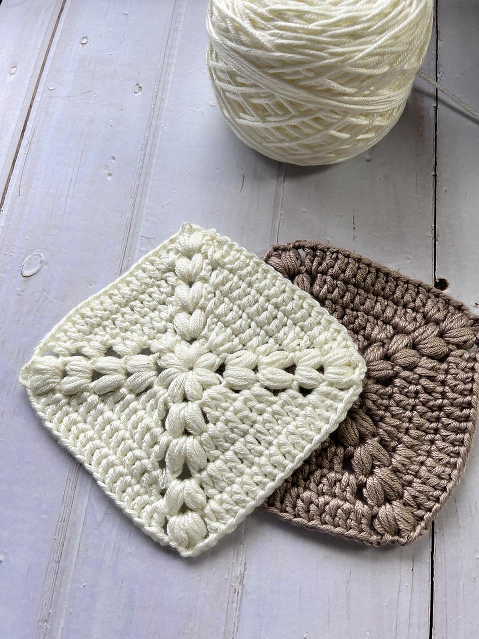 Puff stitch Granny Square
