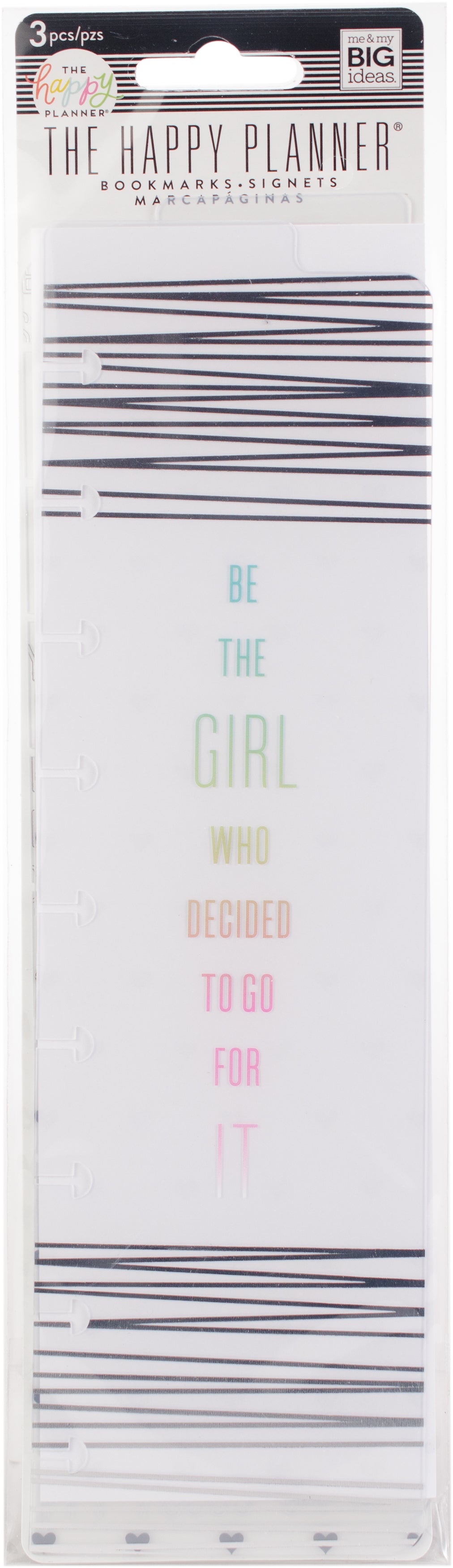Happy Planner Medium Bookmarks 3/Pkg - Go For It