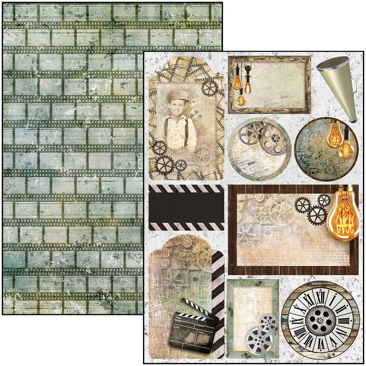 Ciao Bella Double-Sided Creative Pack 90lb A4 9/Pkg - Modern Times, 9 Designs/1 Each