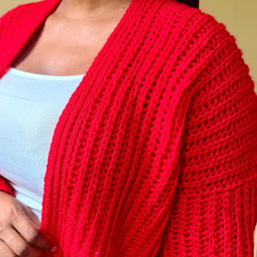 Drop shoulder Cardigan