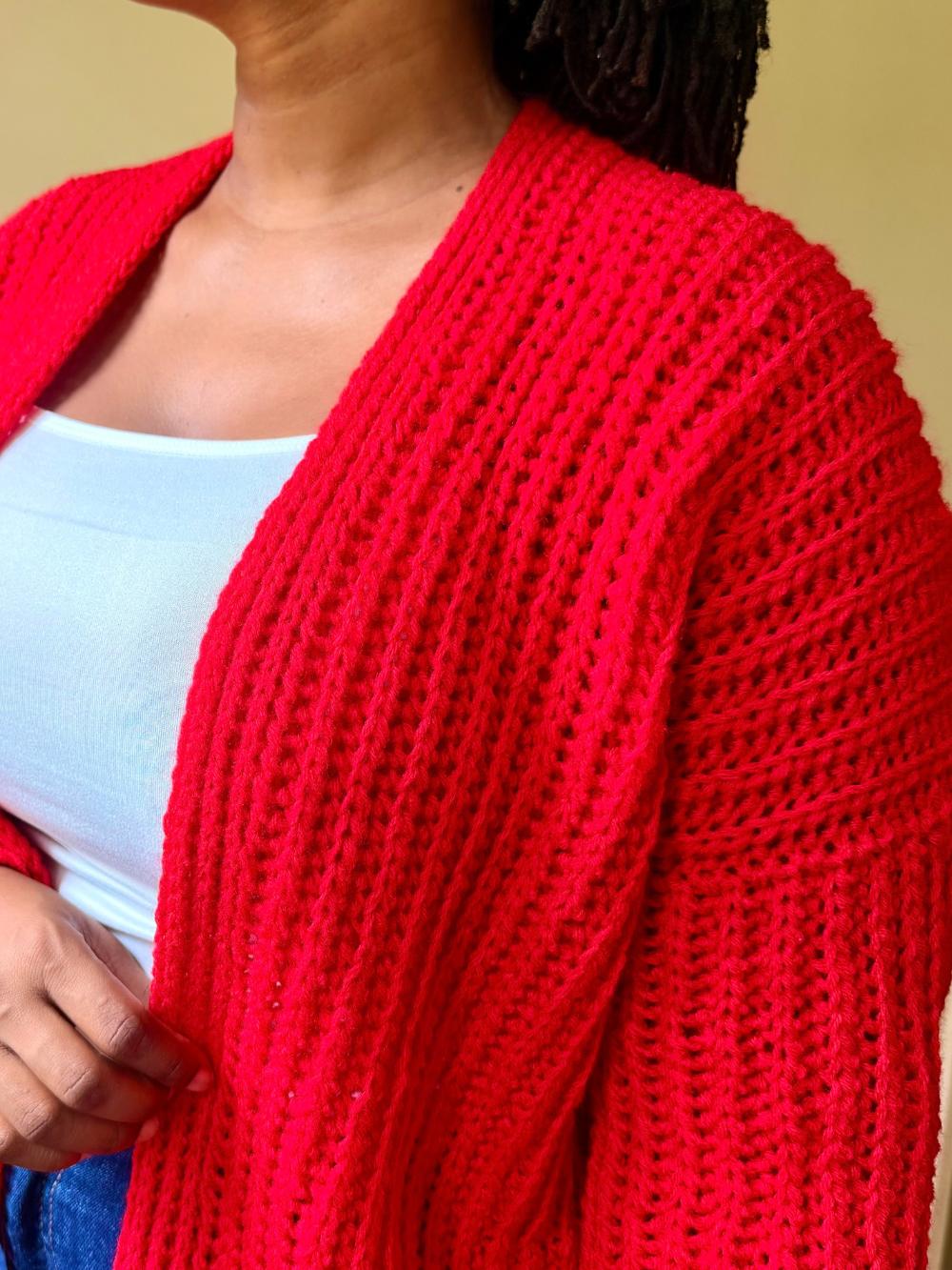 Drop shoulder Cardigan