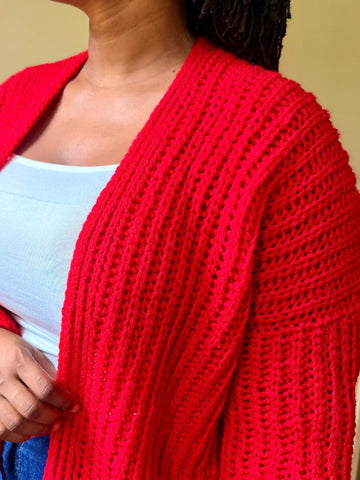 Drop shoulder Cardigan