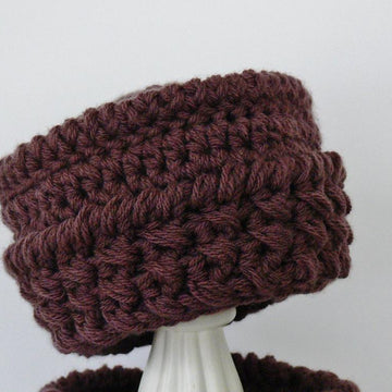 Chunky Hat and Infinity Cowl Scarf Girls Ladies