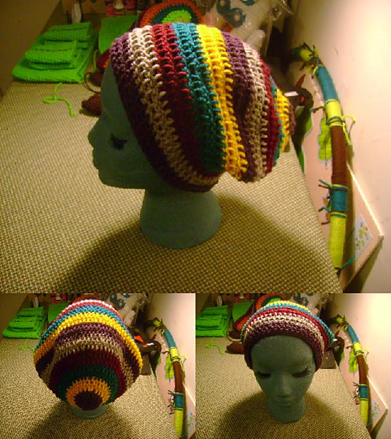 Striped Slouchy Beanie