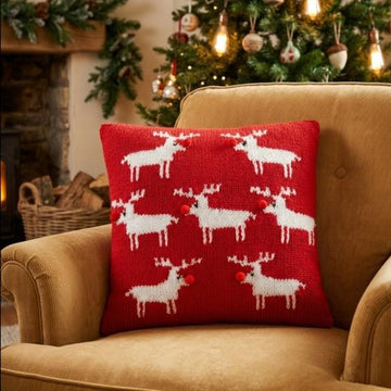 Christmas Reindeer Cushion