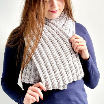'Beaded Rib’ Scarf