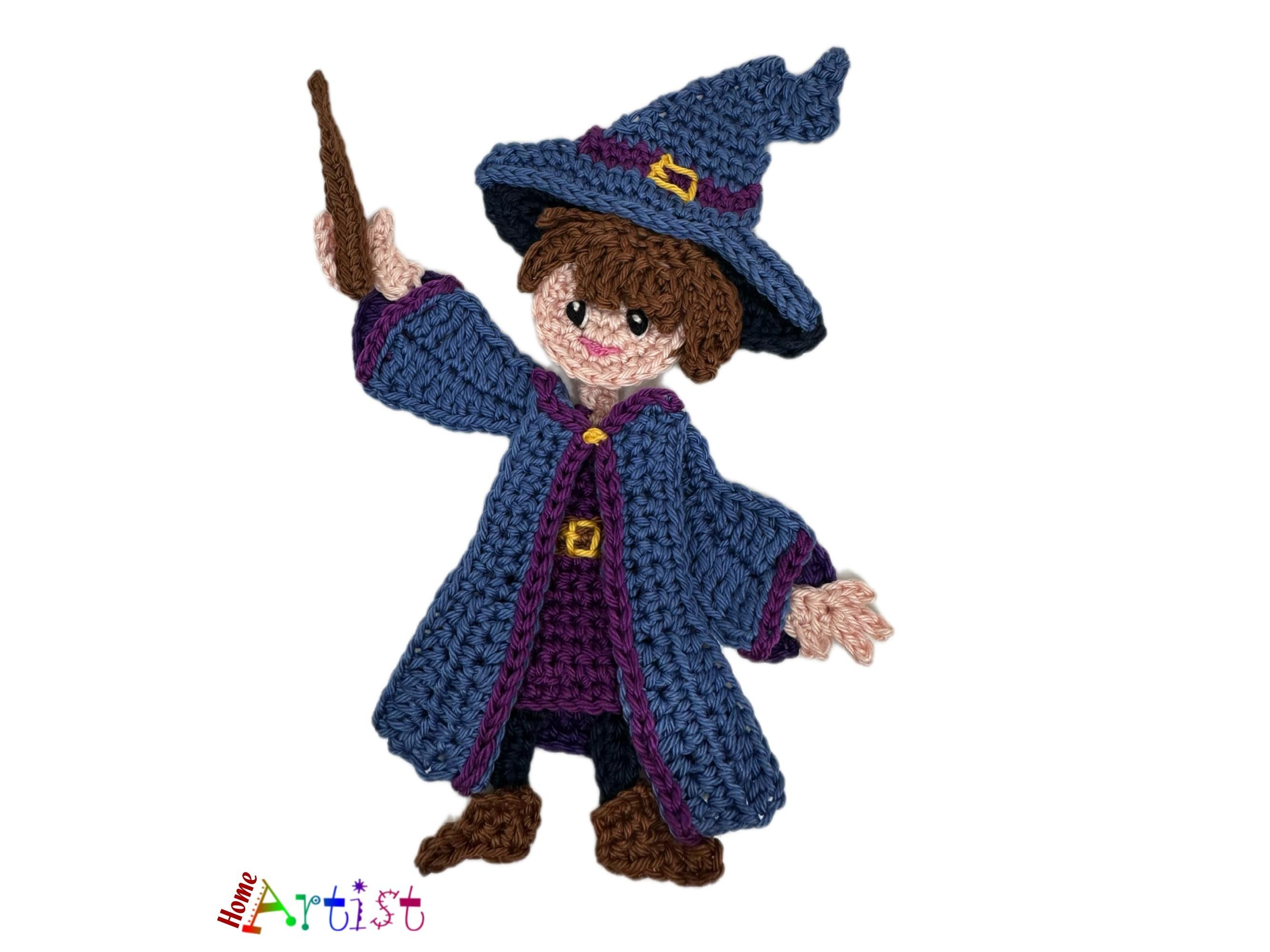 Wizard  crochet applique pattern