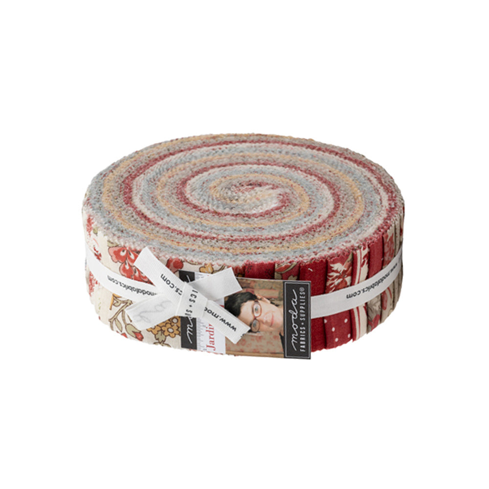 Moda Fabrics Jardin De Fleurs 1.5in Strip Roll - 13890HB
