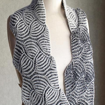 Wavy Brioche cowl