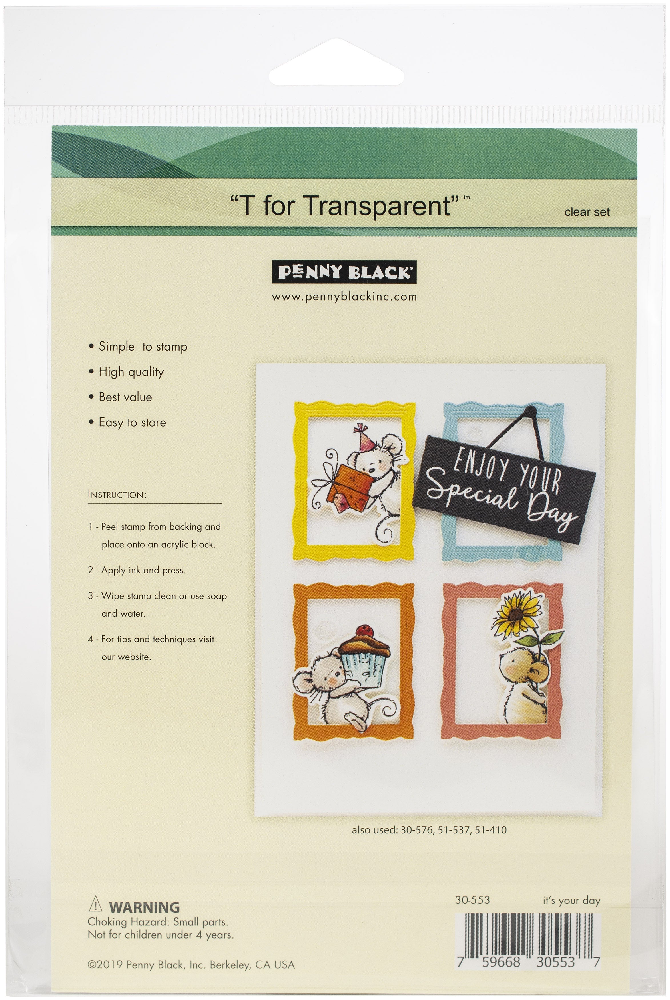 Penny Black Clear Stamps - It's Your Day 5"X6.5"