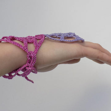 Round Motifs Mitts/Cuffs