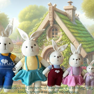 Amigurumi Knits Betelgeuse and Rigel, Big Size Bunnies