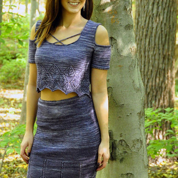 Better Lace Than Never Crop Top and Skirt Set