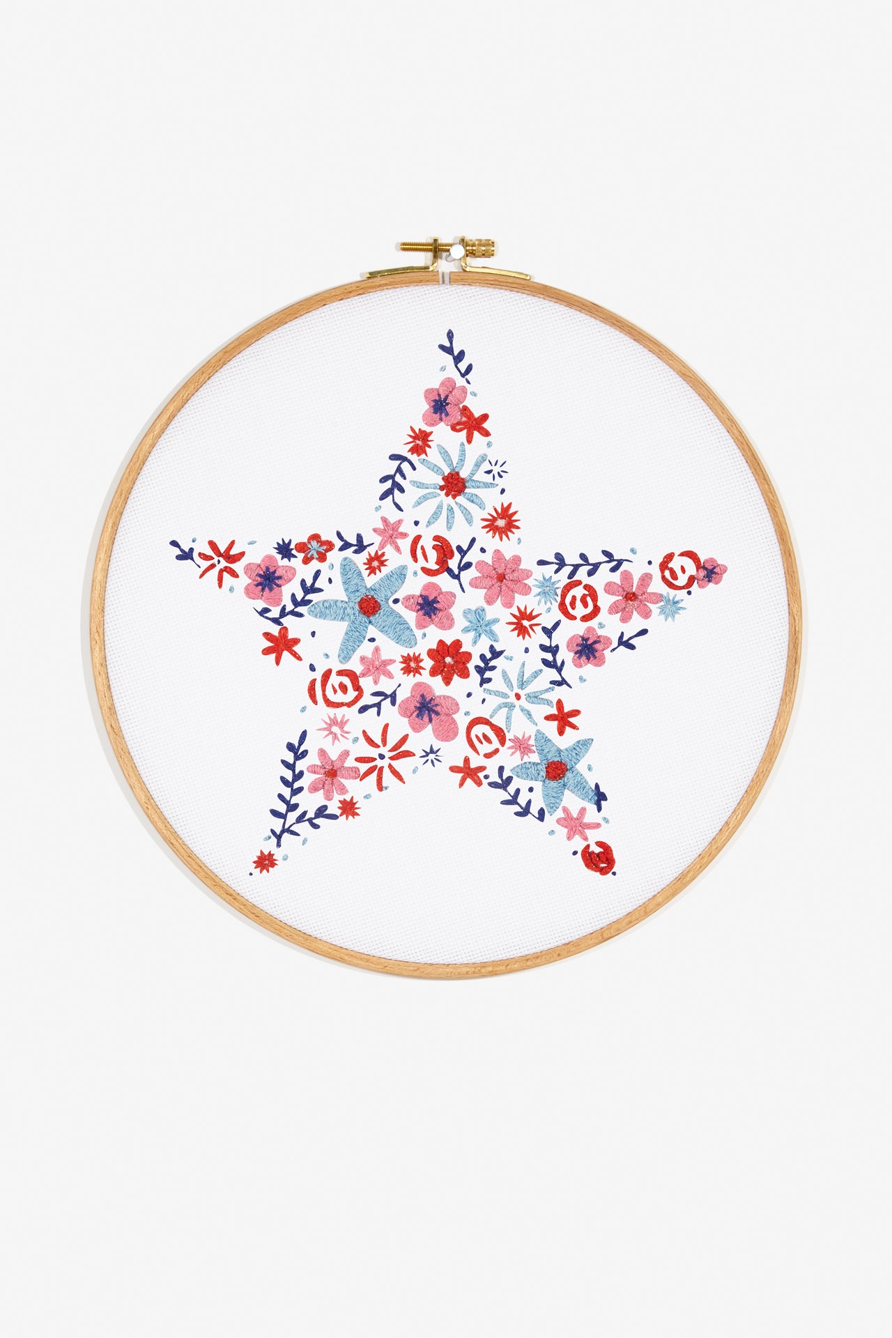 Floral Star in DMC - PAT0789 -  Downloadable PDF