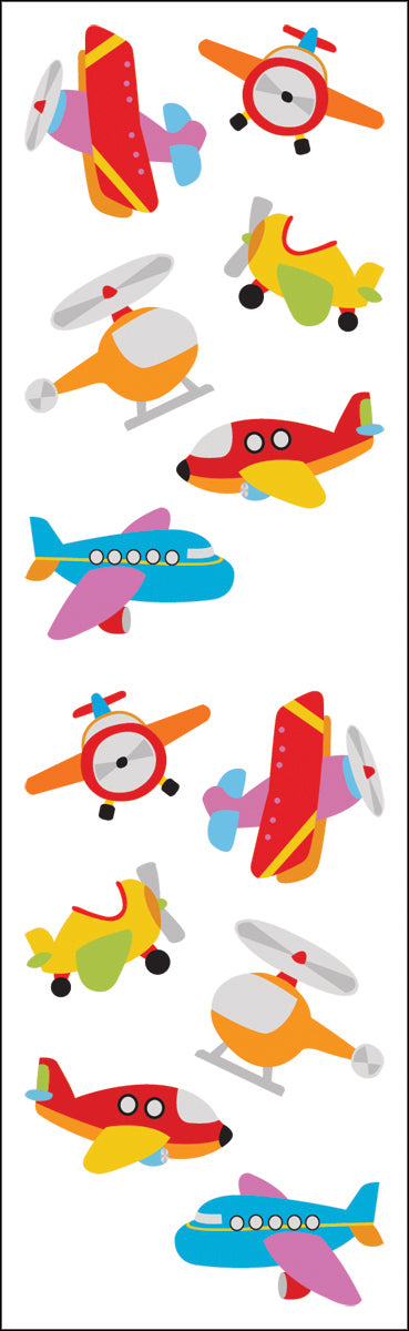 Mrs. Grossman's Stickers - Chubby Airplanes