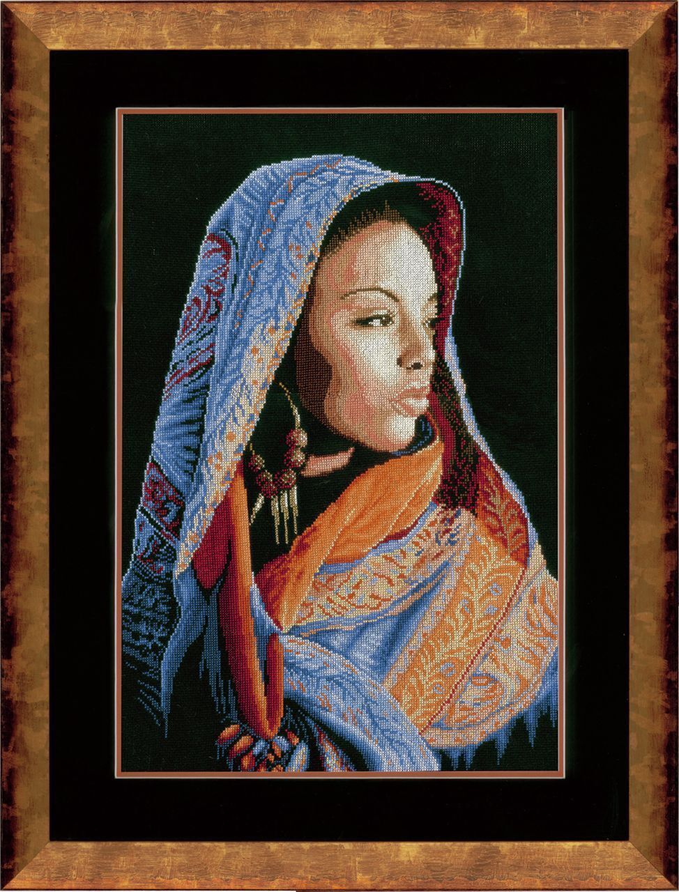 Lanarte African Lady Cross Stitch Kit