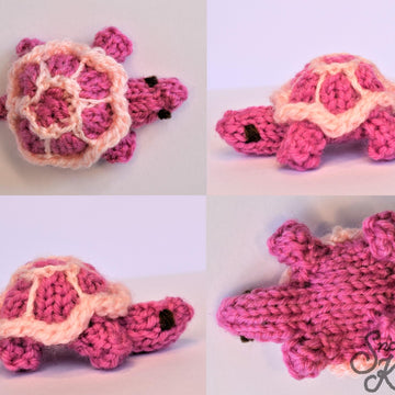 Three Tortoises Turtles Zoo Toy Knitting Pattern Snoo's Knits