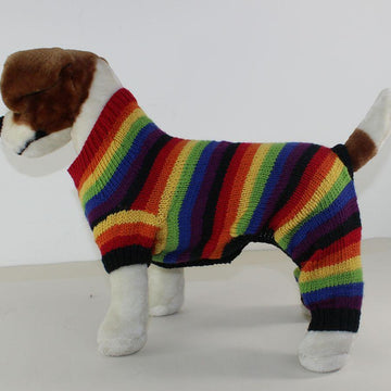 Dog Rainbow Stripe Onesie