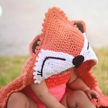 Foxy Beach Towel or Hooded Blanket
