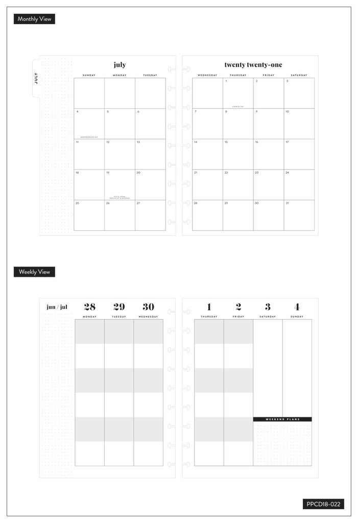 The Happy Planner Kaleidoscope Classic 18 Month Planner