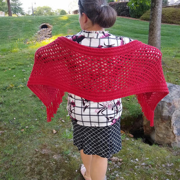 Flame Shawl with pockets