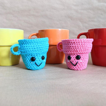 Crochet Espresso Cup Pair