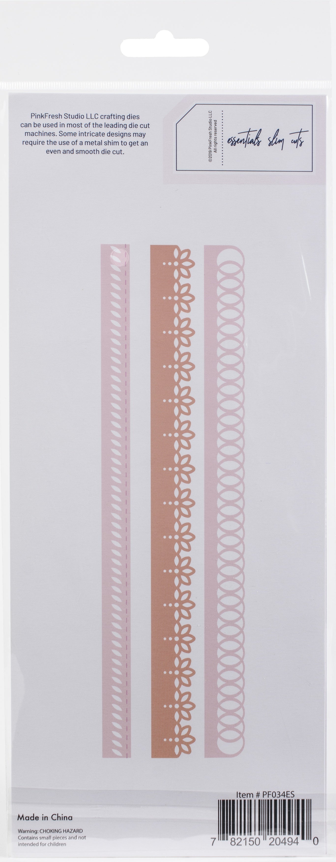 Pinkfresh Studio Essentials Die Set - Slim Lacy Edgers