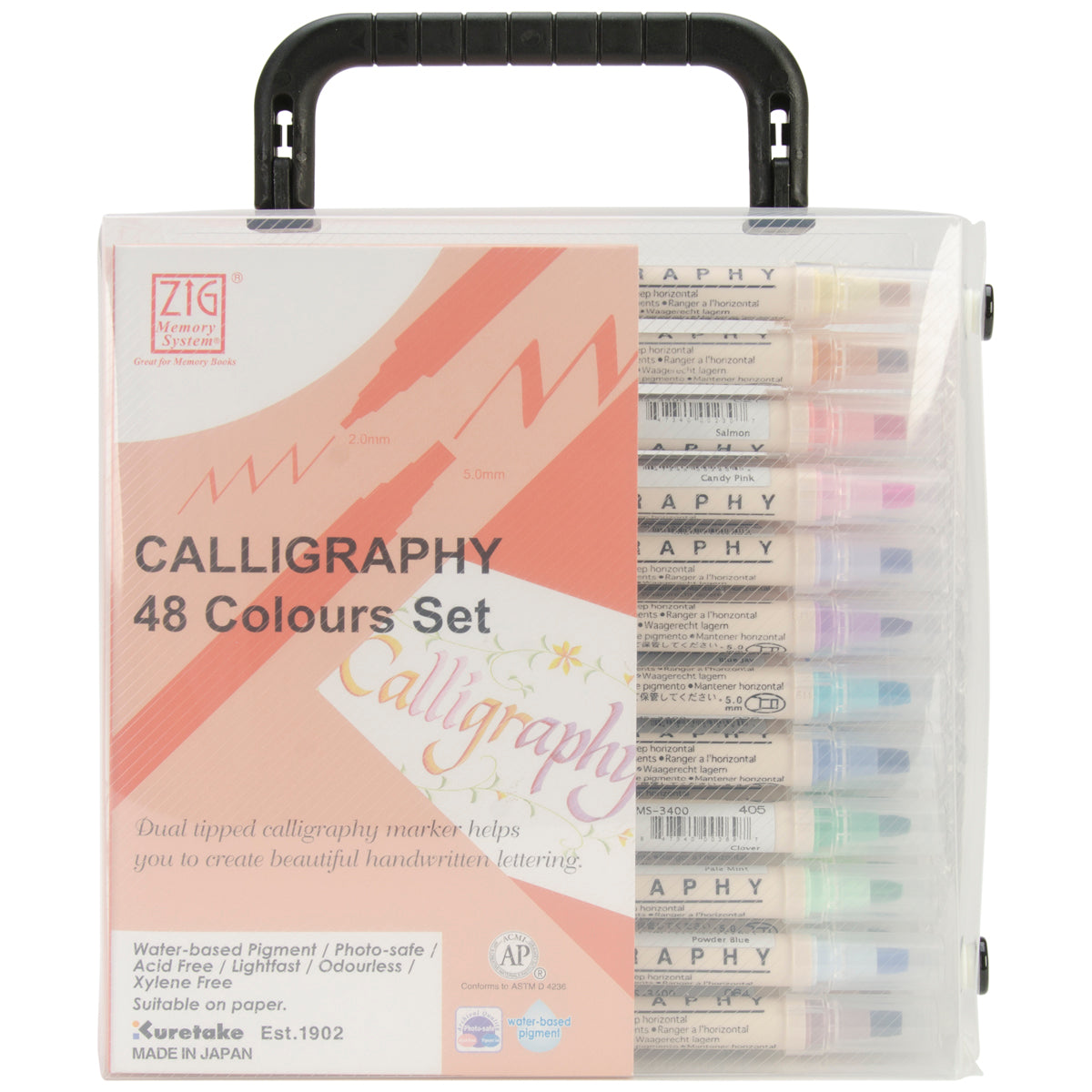 ZIG Memory System Calligraphy Dual-Tip Markers 48/Pkg - 276691