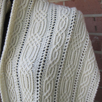 Annecy Alpine CableLace Shawl