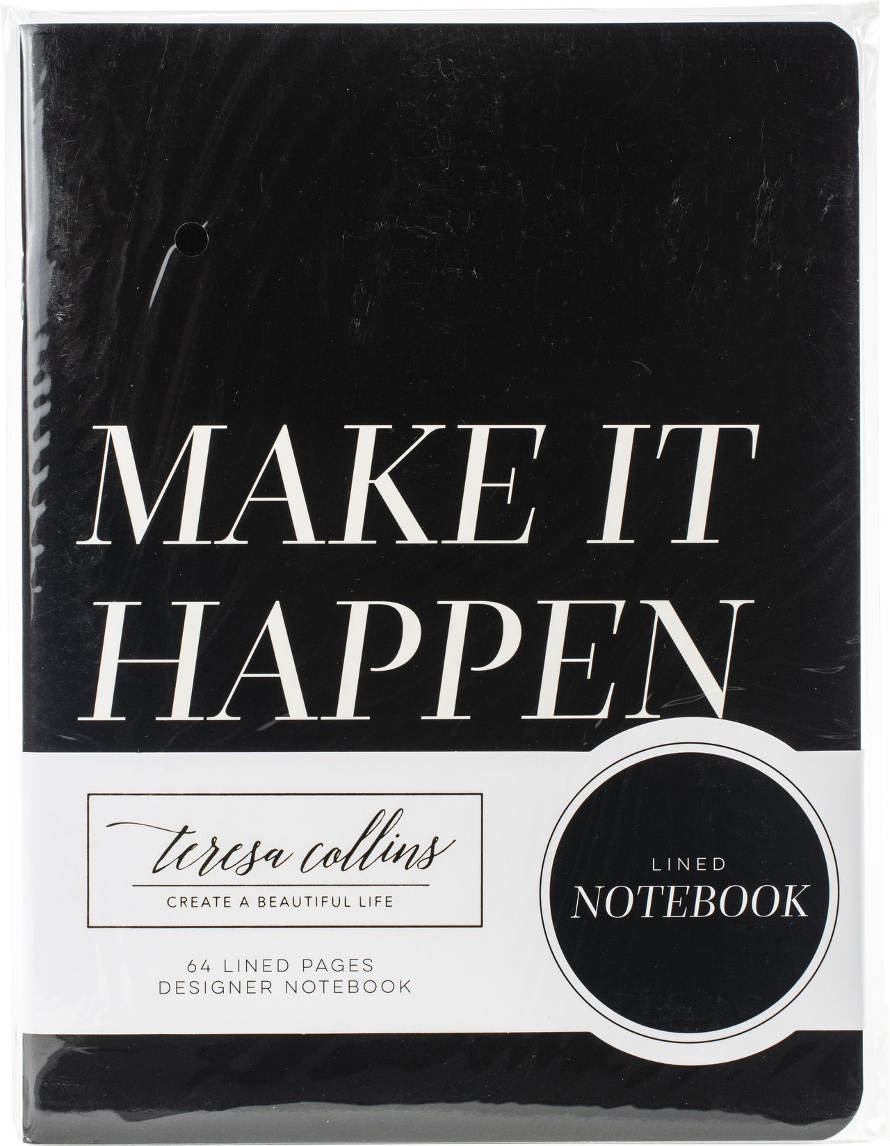 Teresa Collins Designer Notebook 6"X8" - Make It Happen