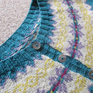 Fair Isle Yoke Cardigan