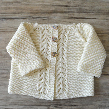 Lace Panel Cardigan & Helmet – P125 (B)
