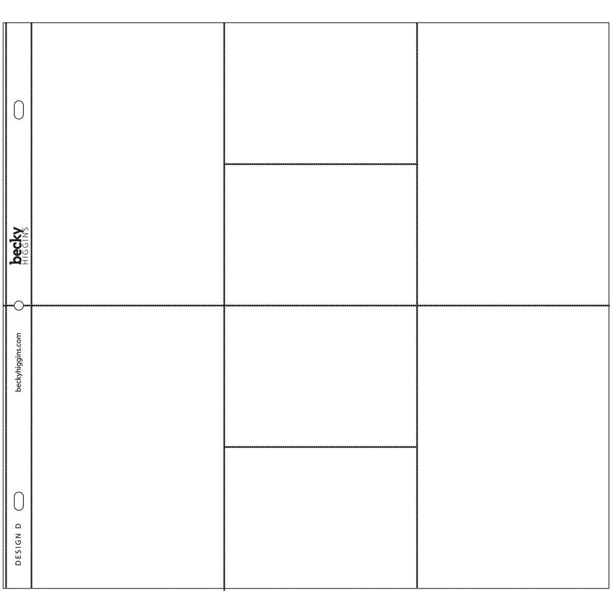 American Crafts Project Life Photo Pocket Pages 12/Pkg - Design D