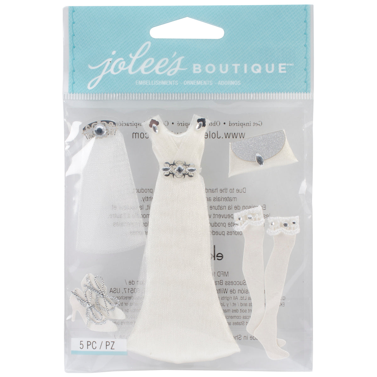 Jolee's Boutique Dimensional Stickers - Wedding Dress