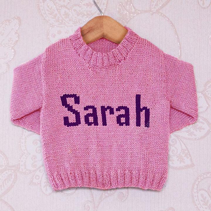 Intarsia - Sarah Moniker Chart - Childrens Sweater