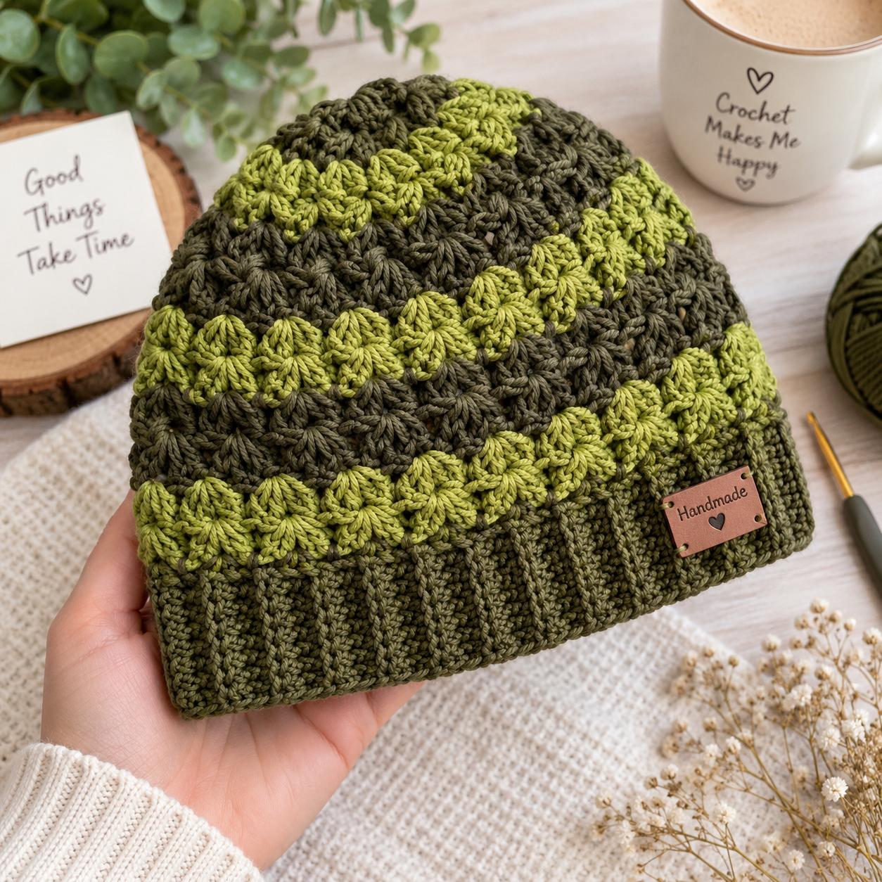 Crochet Women Hat Pattern PDF + Video Tutorial