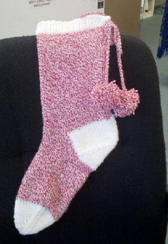 Christmas Stocking in Plymouth Encore Worsted - F475